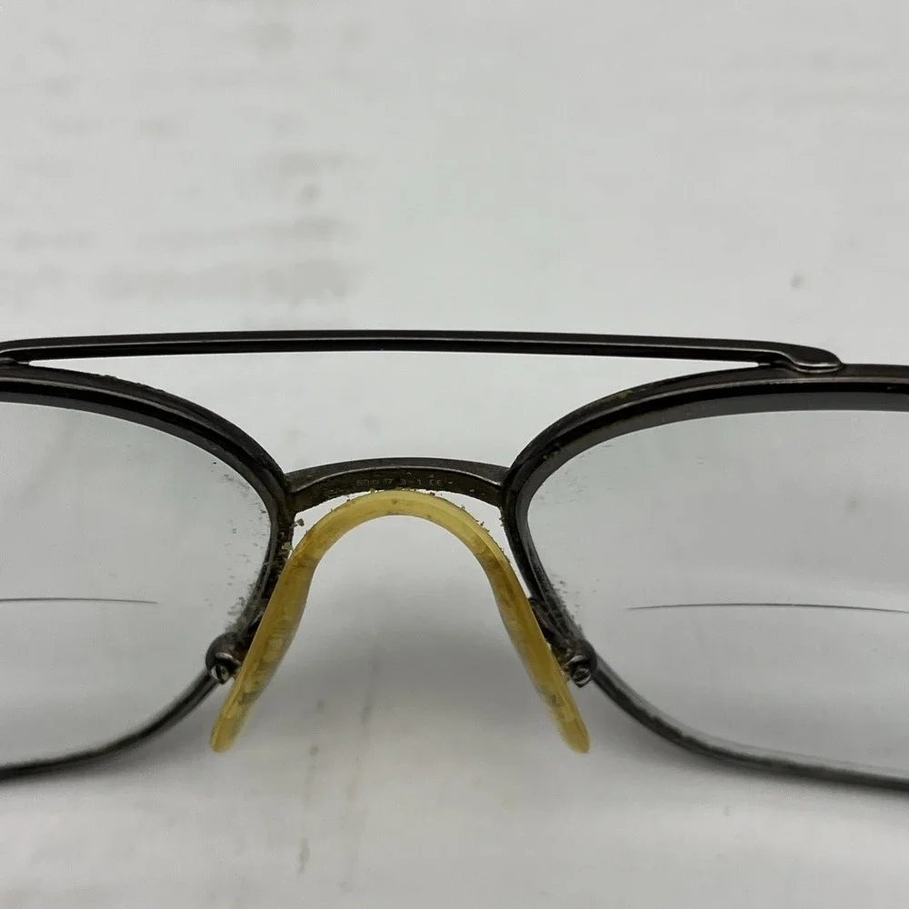 Safilo Elasta 7126 2HH Gunmetal Aviator Eyeglasses Frame 60-17-3-1